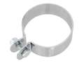 Exhaust clamp 70 mm chrome wide version. Exhaust clamp 70 mm chrome wide version.