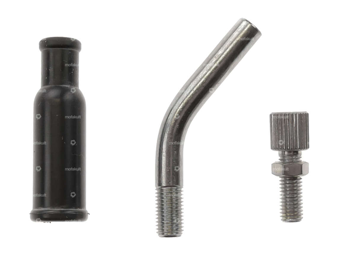 Dell'Orto 40° carburetor elbow set M6x0.75 Carousel Image 1