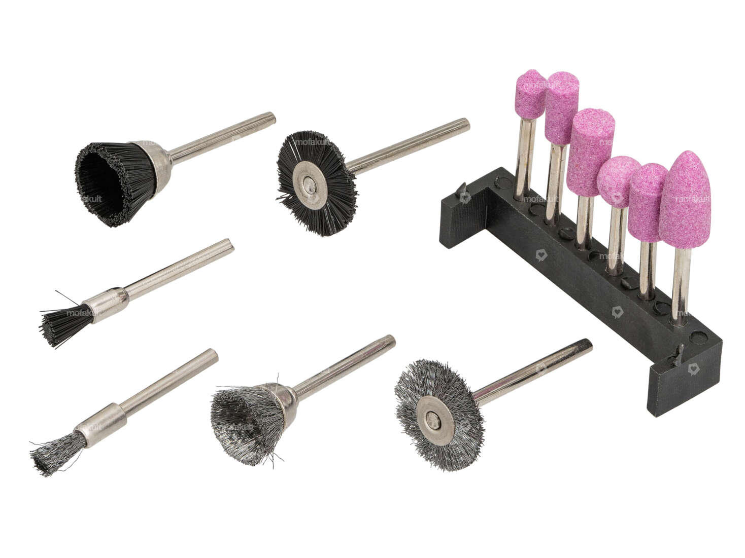 12-piece sanding/brush set (3 mm holder) Carousel Image 1