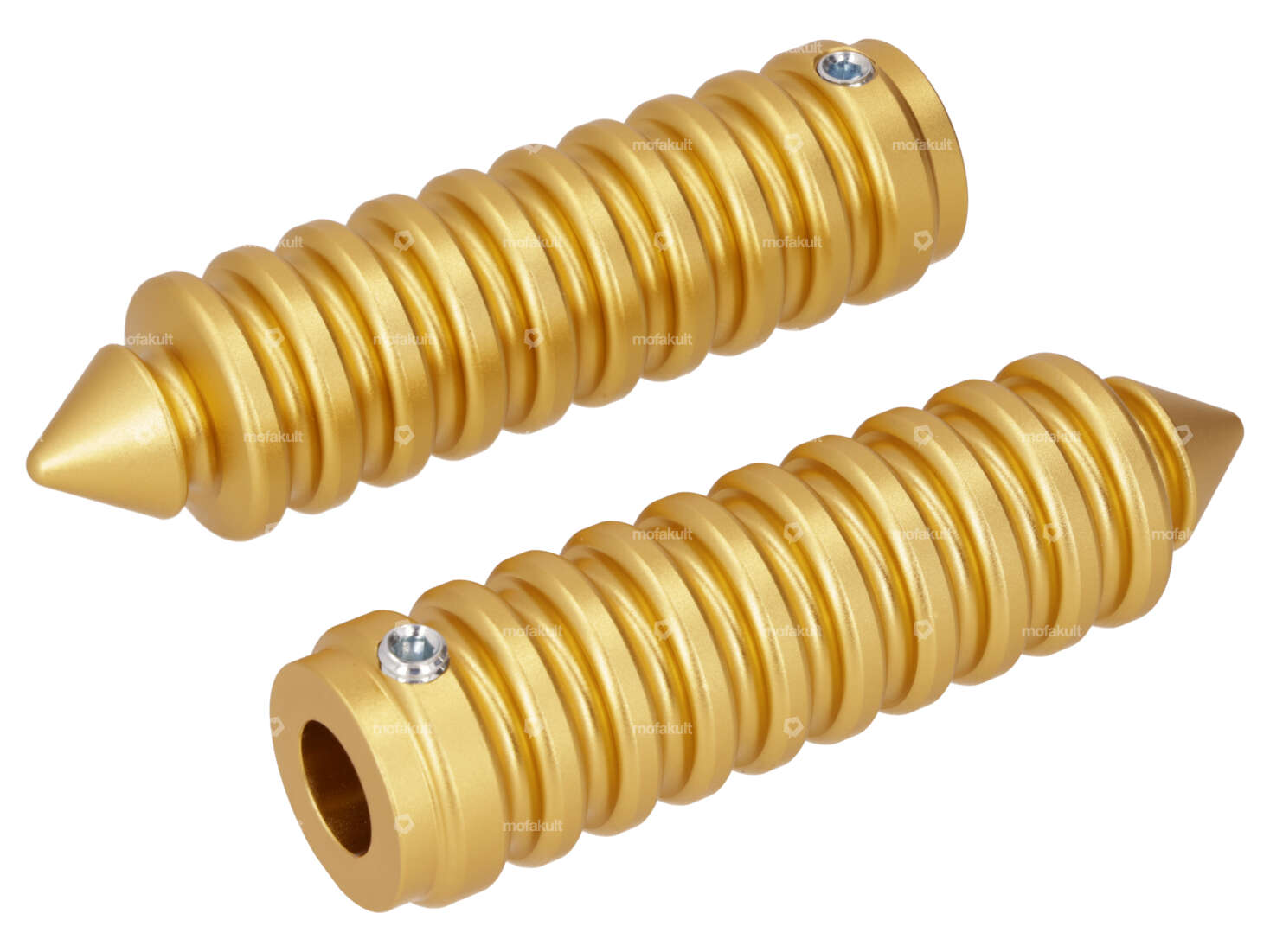 66HEROES footrests grooved pointed yellow Carousel Image 1