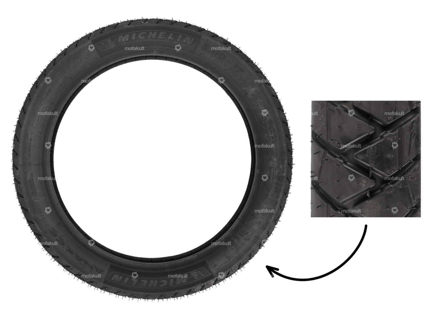 Michelin 3.00 x 17" tires ANAKEE Allround Carousel Image 1