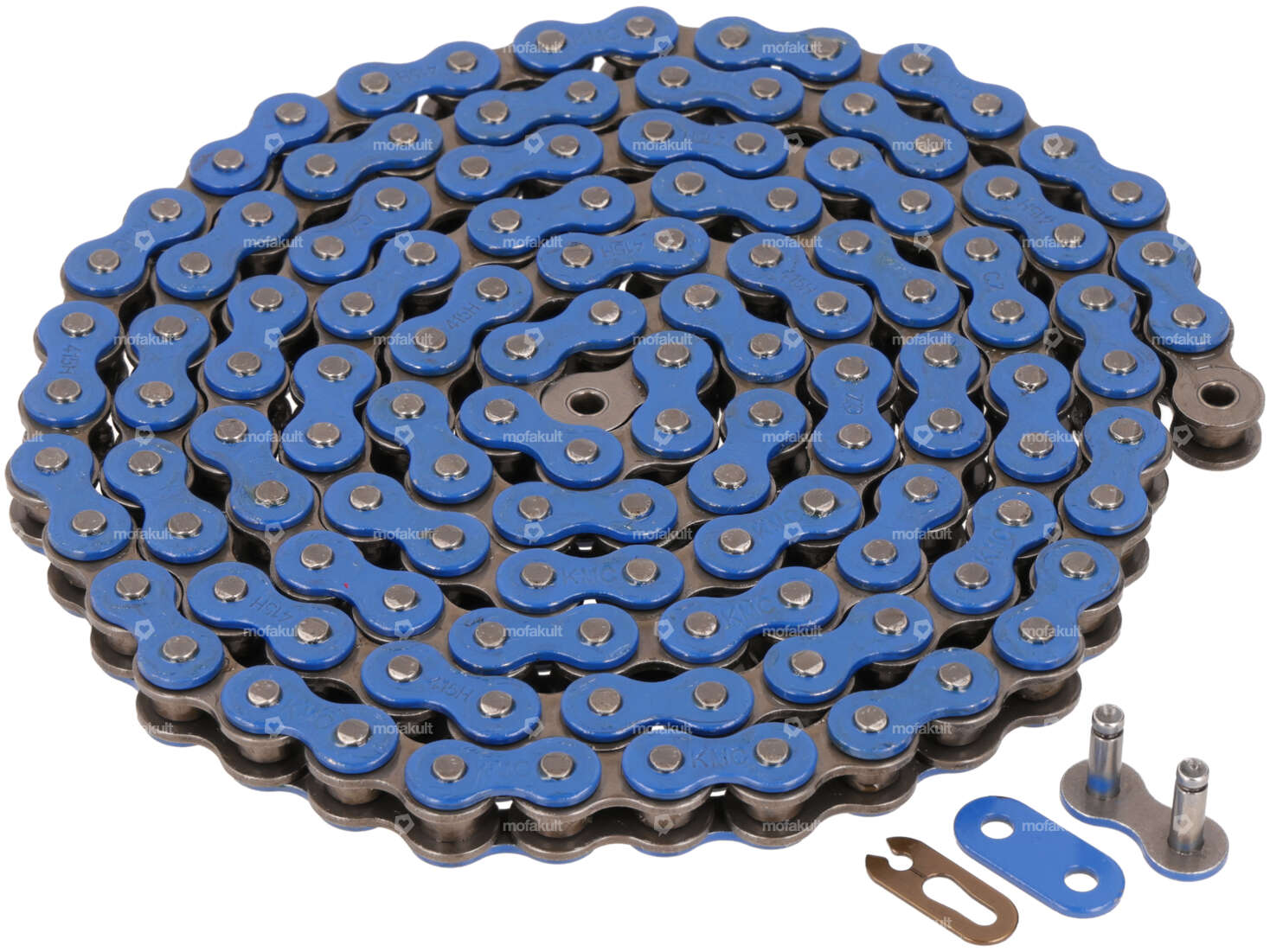 KMC drive chain blue 415H (reinforced) 128L Carousel Image 1