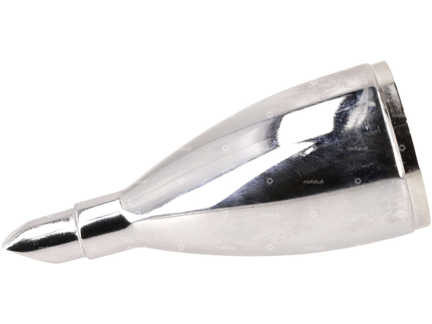 Exhaust tailpipe flute 65 mm lateral chrome Carousel Image 3