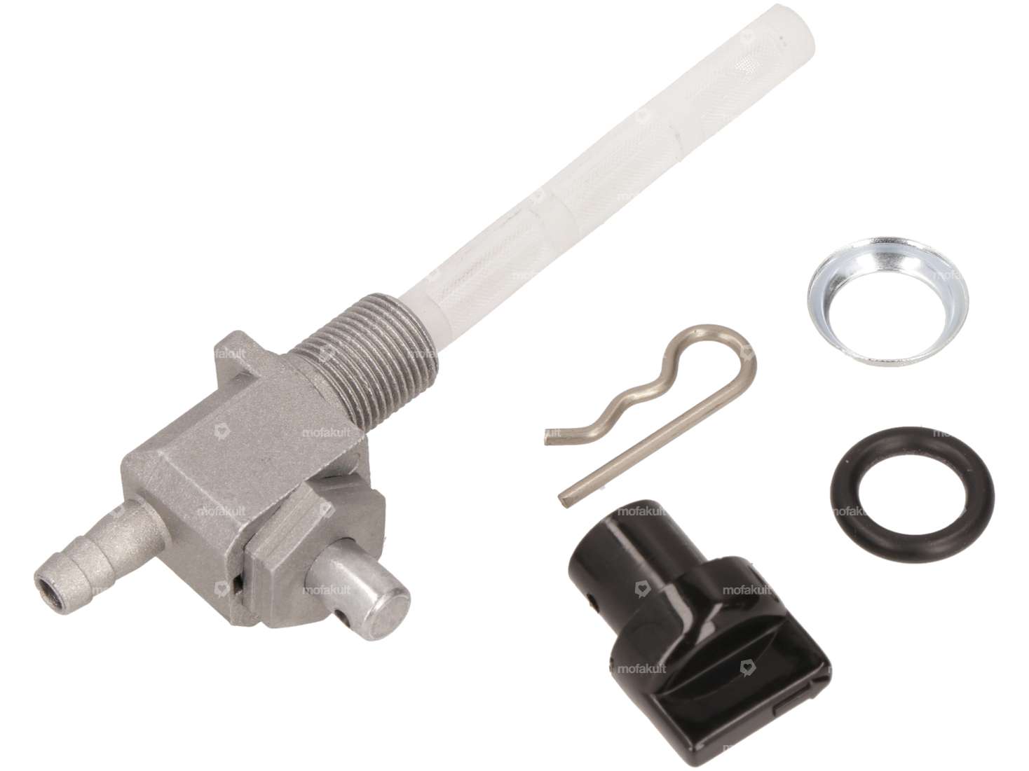 OMG fuel tap vertical M12x1 with rotary knob (for screwing in) outgoing at the bottom Carousel Image 3