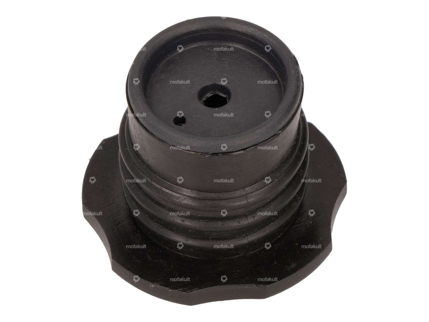 Tank cap "Peugeot" Ø 30 mm plugged black | Peugeot 103 Carousel Image 2