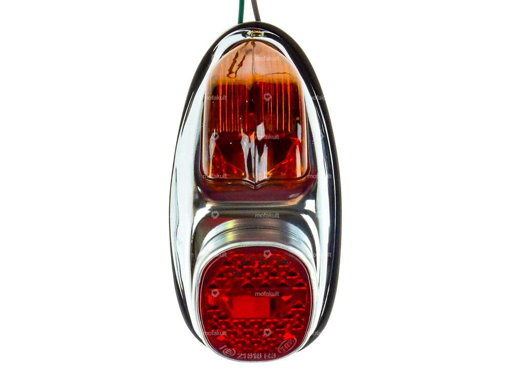 Rear light "Hella" large brake light chrome Carousel Image 2