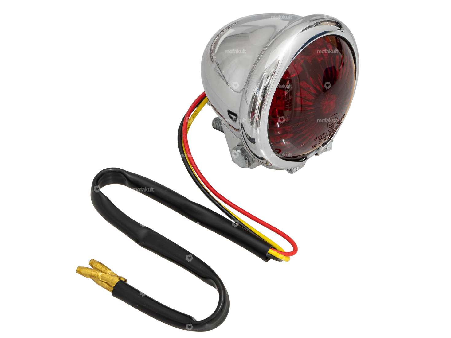 66HEROES rear light "Minnesota" chrome red lens Carousel Image 1