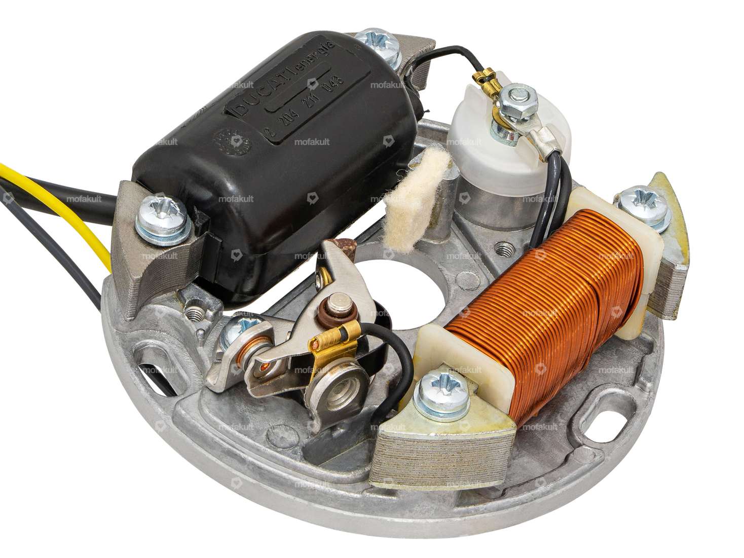 swiing® revival ignition plate 90 mm with DUCATI components Carousel Image 3