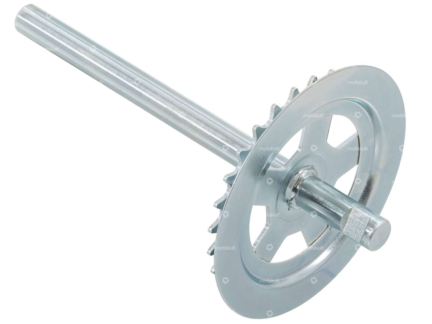 Pedal axle 28 T. keyway galvanized (B-quality) | Piaggio Ciao Carousel Image 1