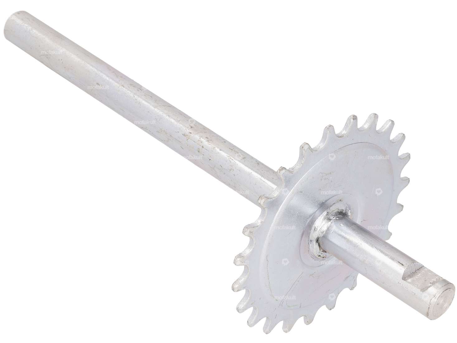 Pedal axle 23 T. keyway galvanized NOS | Piaggio SI Carousel Image 1