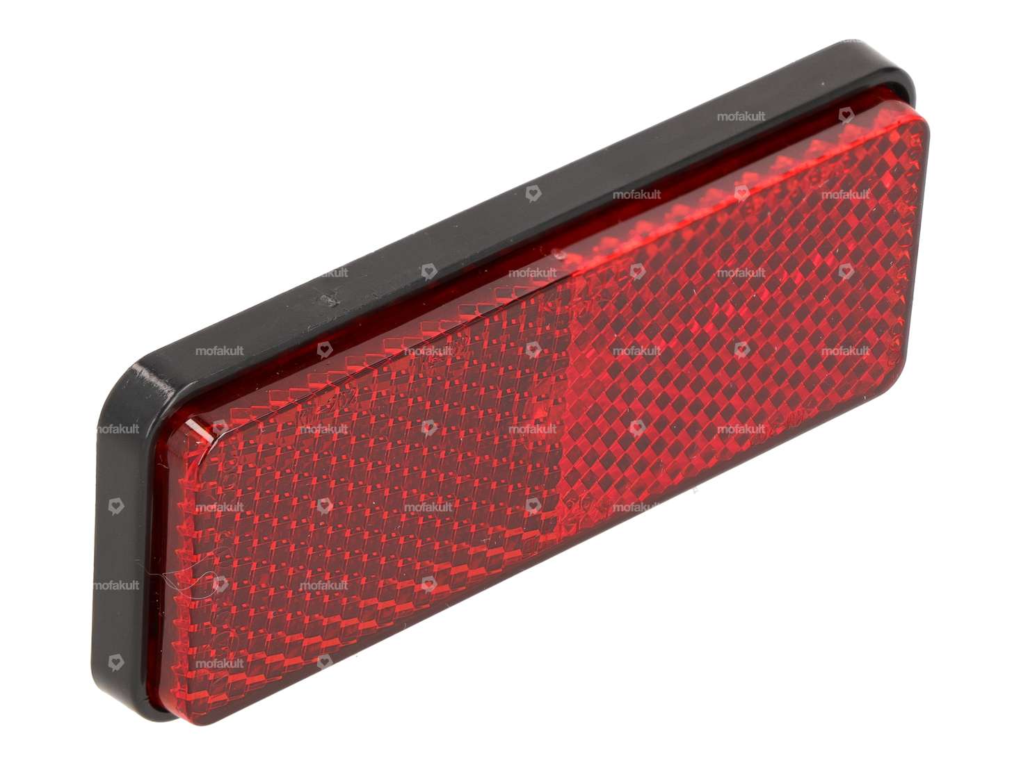 Reflector 90 x 35 mm with threaded pin angular red Carousel Image 1