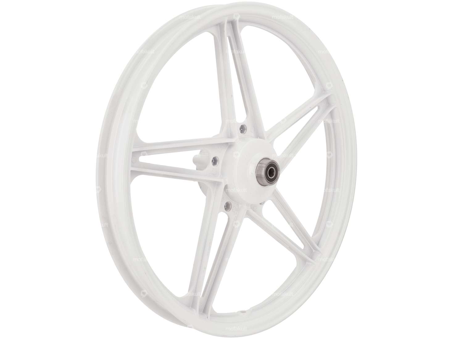 Wheel set 17" cast white (5 spokes) | Peugeot 103 Carousel Image 2