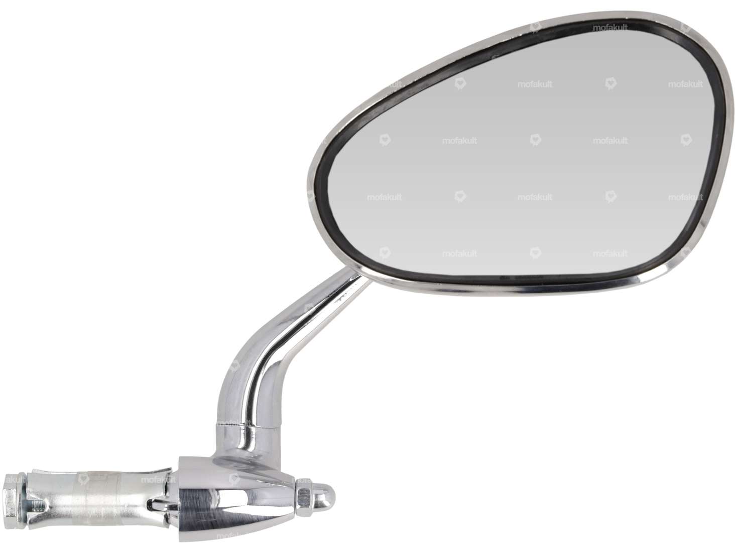 Bumm mirror oval right short plug-in version chrome Carousel Image 1