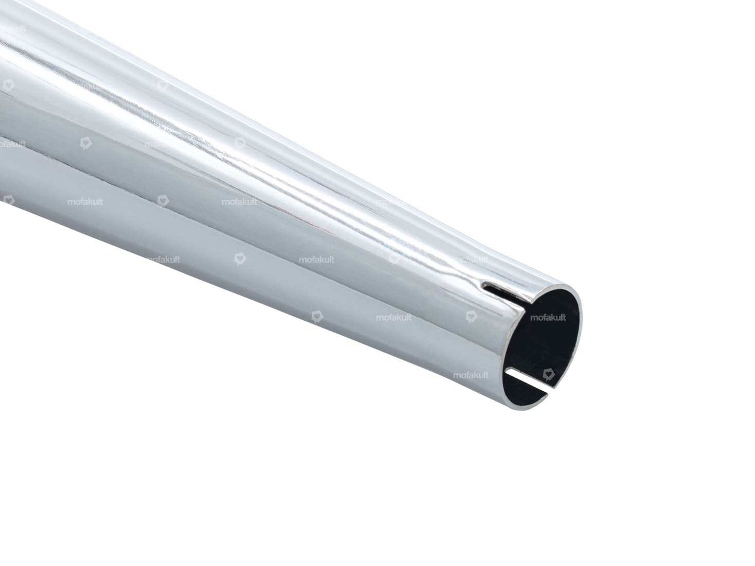 Cigar exhaust Ø 32 / 70 mm chrome Carousel Image 2