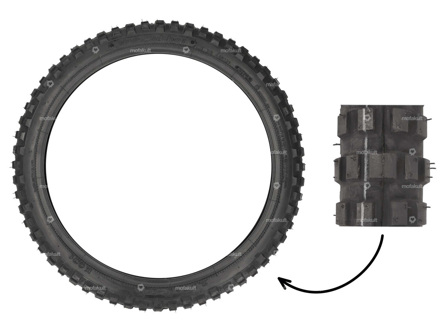 VeeRubber 2.25 x 17" tires VRM031 (V031) studs Carousel Image 1