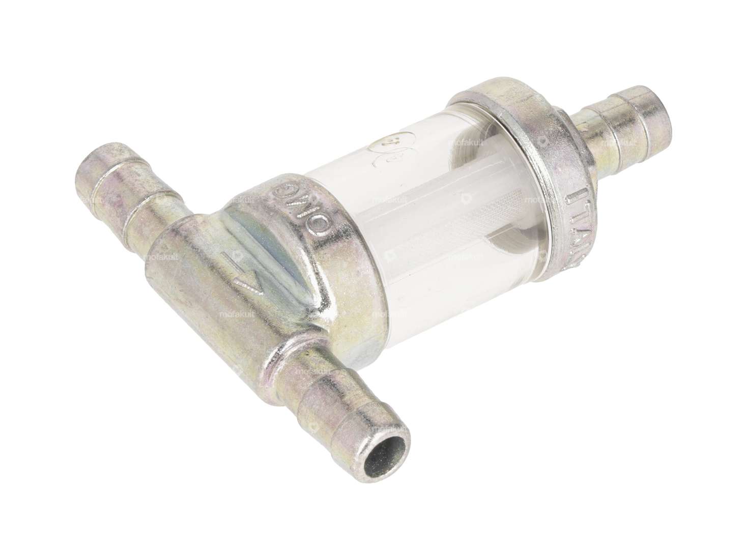 OMG fuel filter "T" metal 8 mm (removable) Carousel Image 1