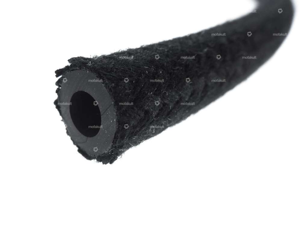 Petrol hose Ø 6 / 11 mm textile black 30 cm Carousel Image 2