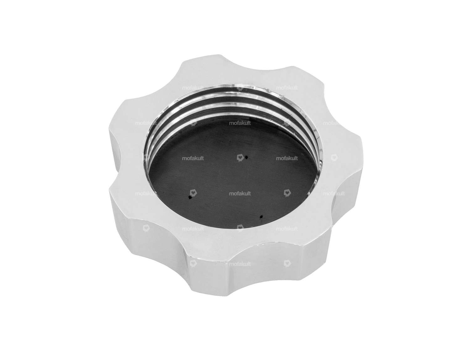 66HEROES Tank cap M44 aluminum chrome | Puch Carousel Image 2