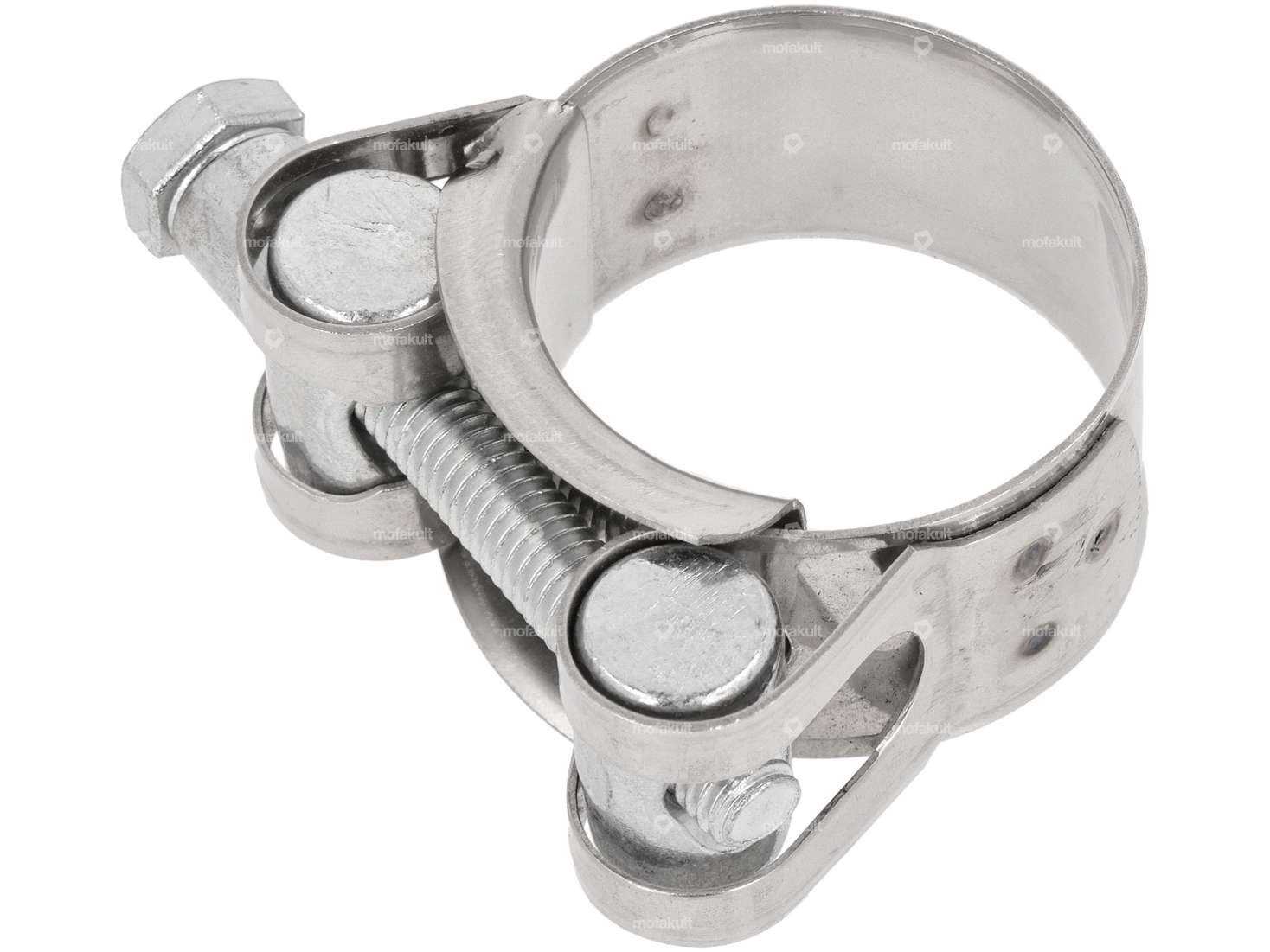 Screw clamp 29 - 31 mm W1 solid galvanized Carousel Image 2