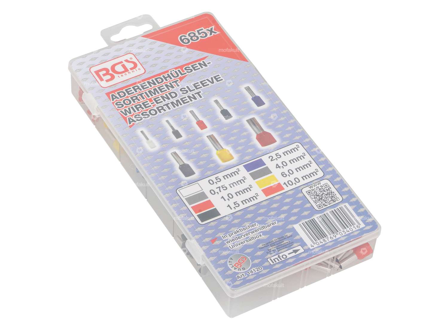 BGS Insulated wire end ferrule set 685 pcs. Carousel Image 2