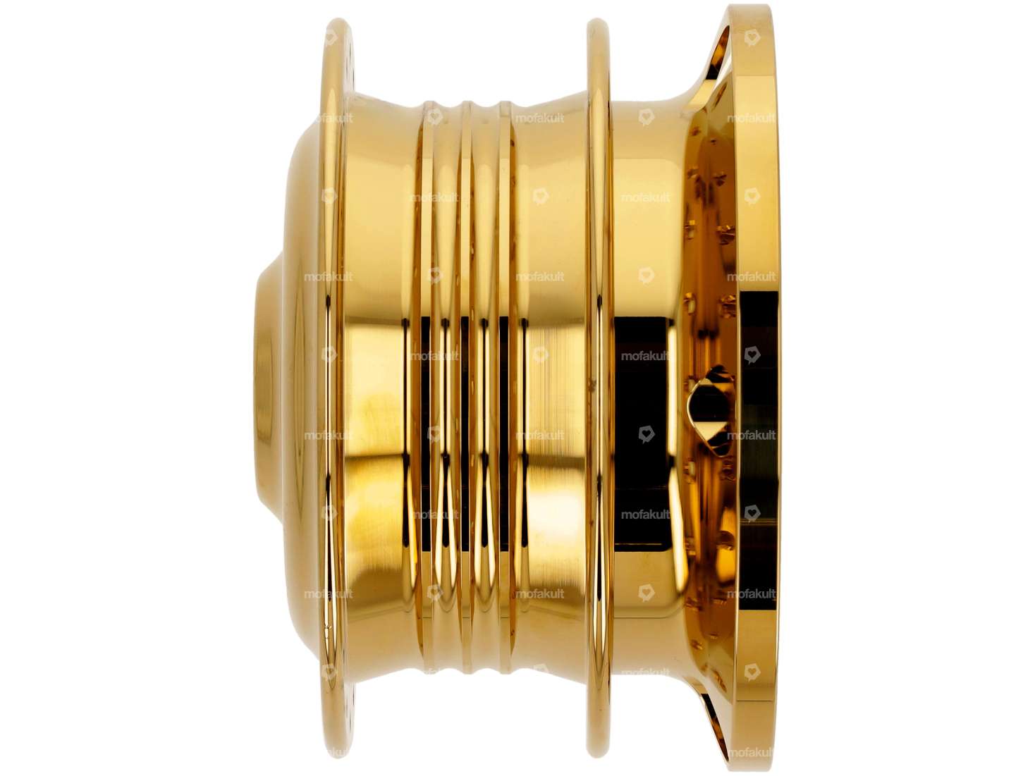 swiing® ingenious wheel hub spoked rim with disc brake gold Carousel Image 3