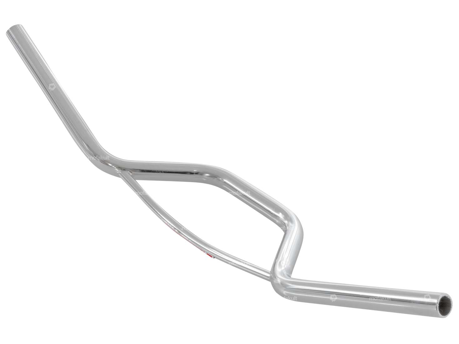 Handlebar fork plate 13 cm curved with chrome strut Carousel Image 2