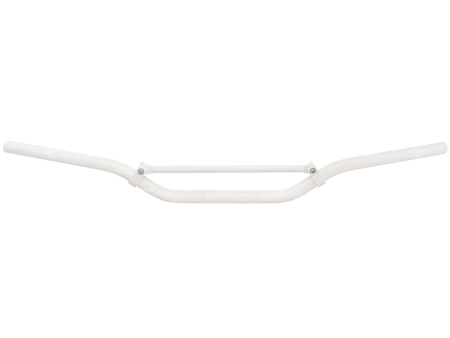 Racing handlebar fork plate 8 cm / wide aluminum white Carousel Image 1