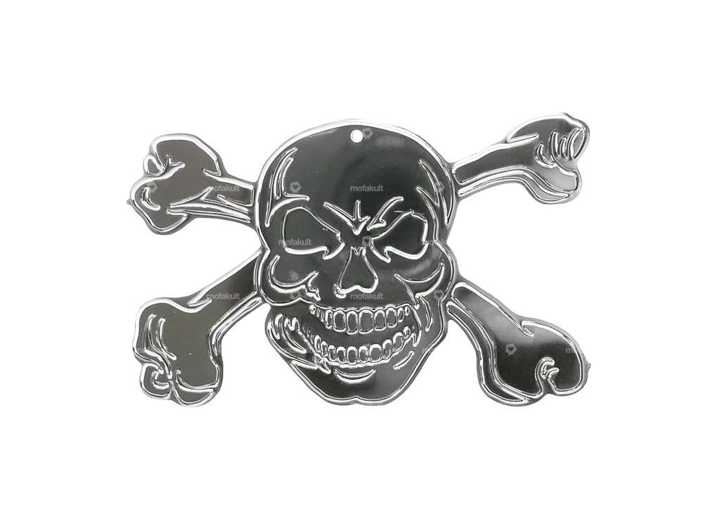 Sticker "Skull" aluminum 65 x 40 mm Carousel Image 1