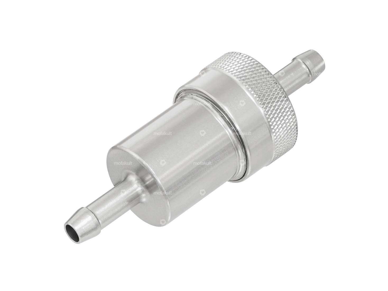 GPO fuel filter connection 6 mm aluminum titanium look (removable) Carousel Image 1