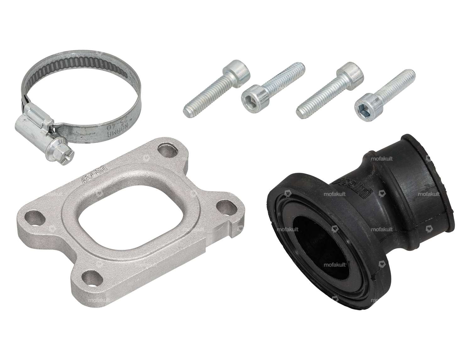 Polini 25 mm intake manifold 360° Gilardoni italkit | Puch Carousel Image 1