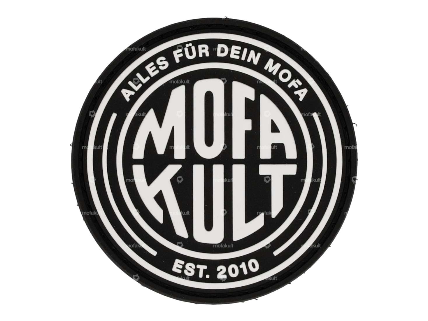 mk-Merch patch "MOFAKULT" rubber round Carousel Image 1
