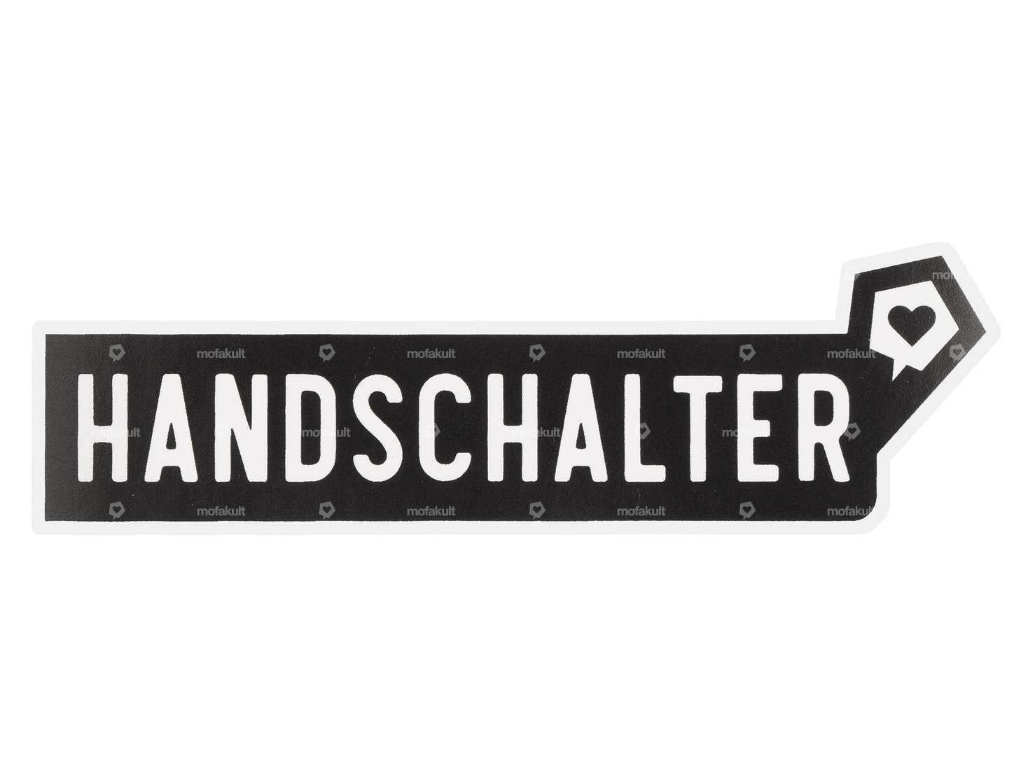 mk-Merch sticker "HANDSCHALTER" 25 x 100 mm Carousel Image 1