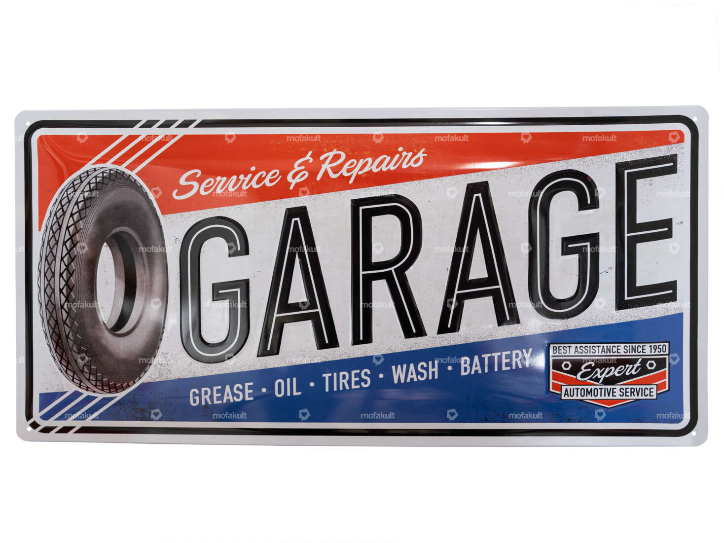 Nostalgic Art tin sign "Garage" 50 x 25 cm Carousel Image 1