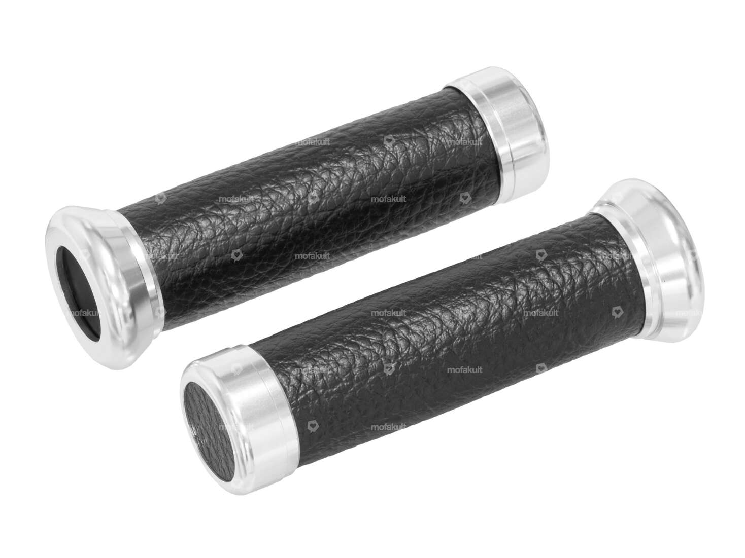 GPO handles leather aluminum black Carousel Image 1