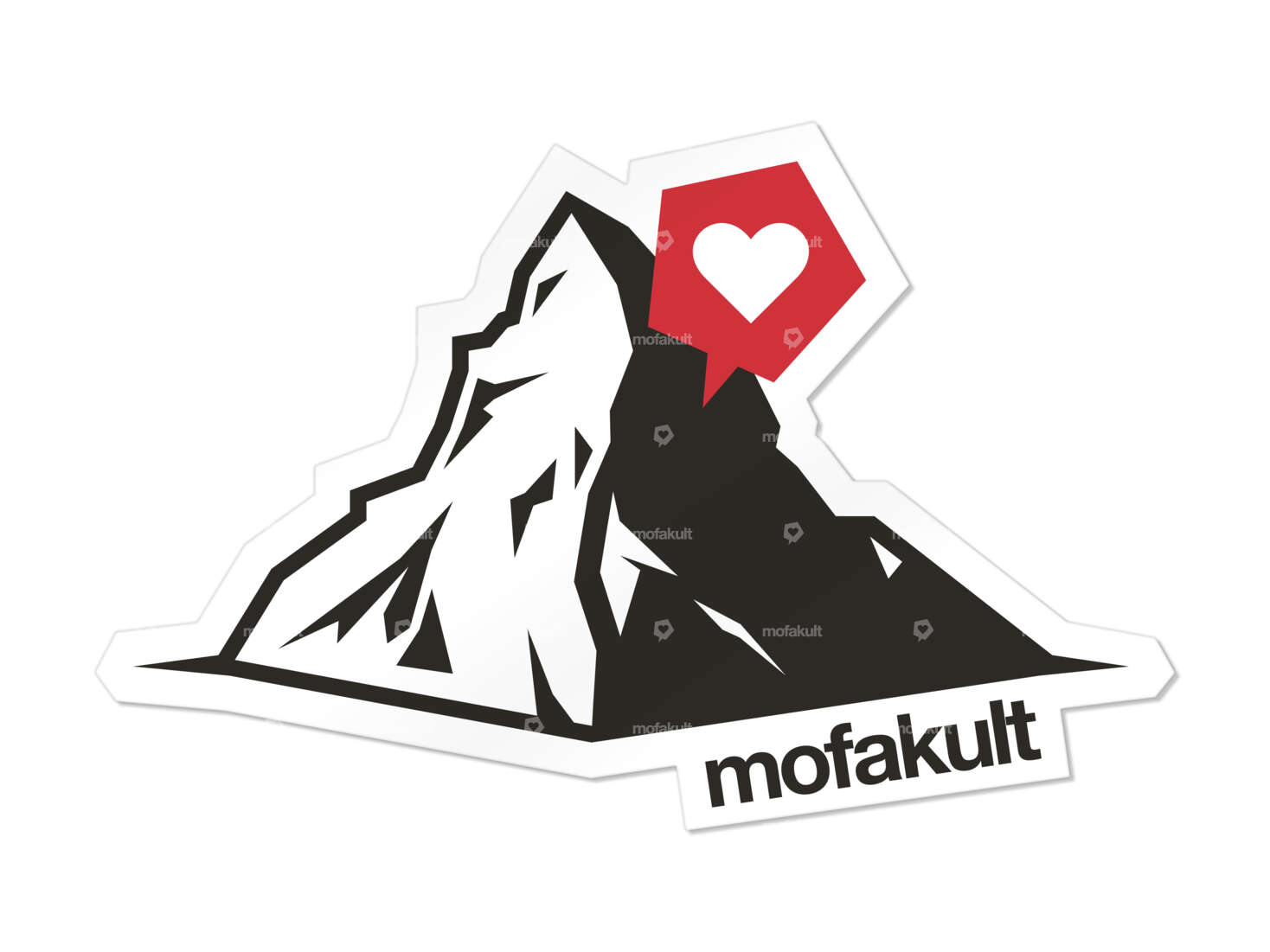 Sticker "mofakult Matterhorn" 120 x 79 mm Carousel Image 1