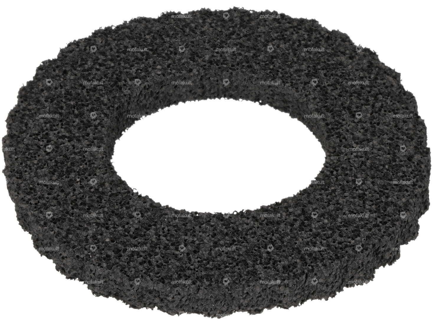 Decorative sponge tank cap corrugated Ø 120 /60 x 10 mm black Carousel Image 1