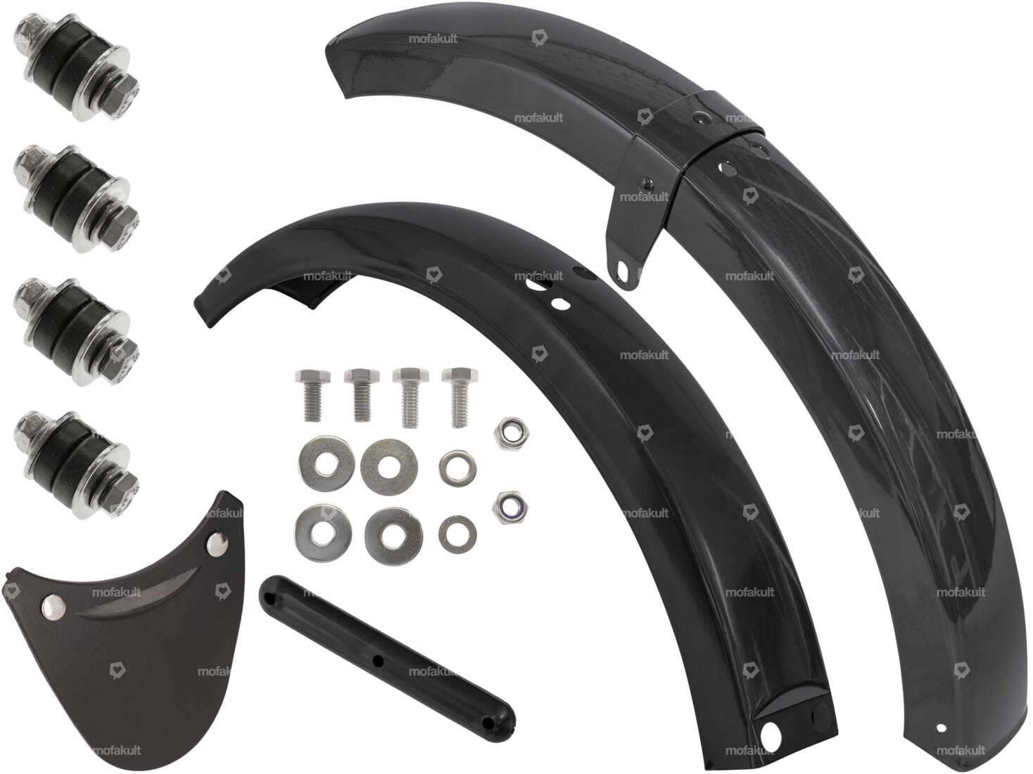 swiing® revival fender set Inox black | Piaggio Ciao Carousel Image 1