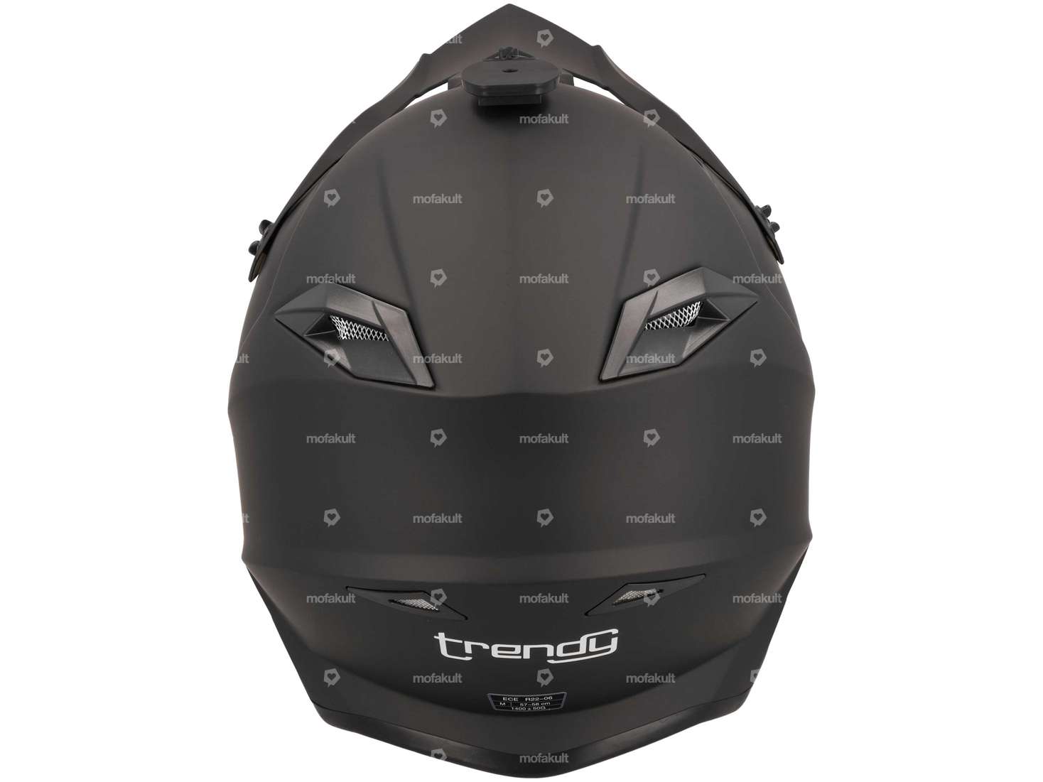 Cross helmet "Trendy" black matt (S-L) Carousel Image 3