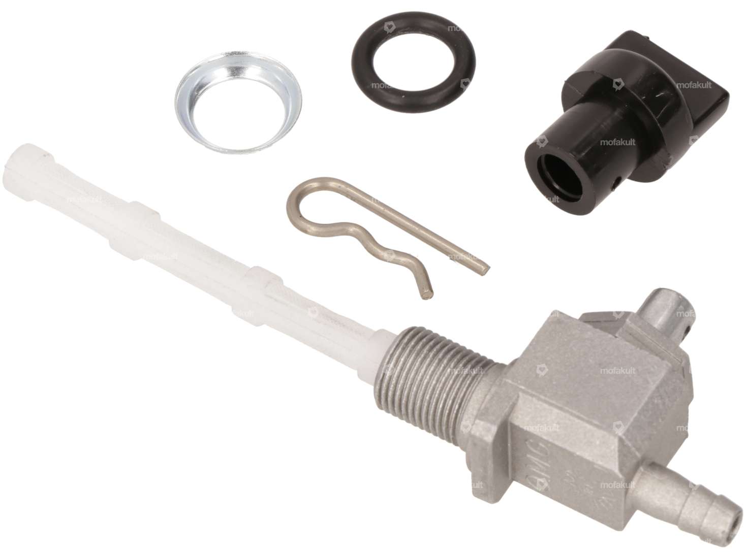 OMG fuel tap vertical M12x1 with rotary knob (for screwing in) outgoing at the bottom Carousel Image 4