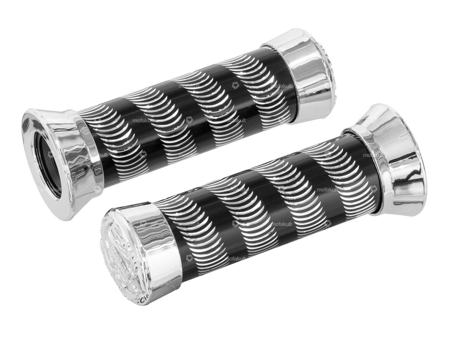 Handles aluminum spiral black Carousel Image 1