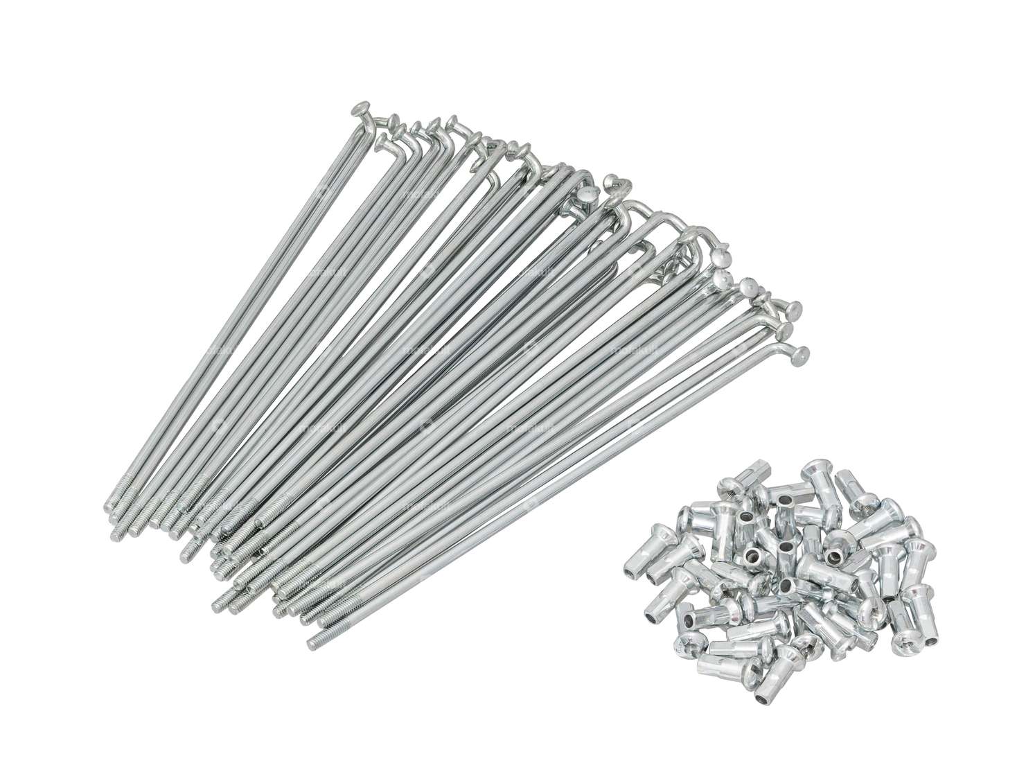 14" spoke set incl. nipple (2.9 x 145 mm) galvanized steel Carousel Image 1