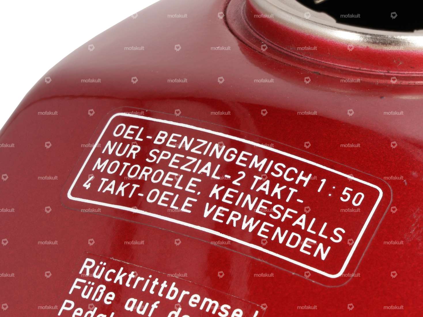 Sticker "OEL-BENZINGEMISCH 1:50" 63 x 25 white | Puch Carousel Image 2