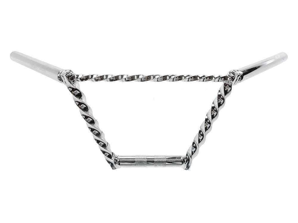 Handlebar fork plate 20 cm turned with chrome strut Carousel Image 1