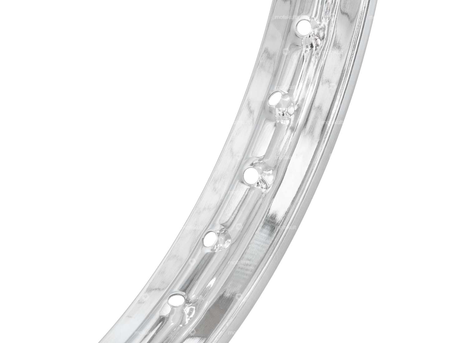 Rim ring 1.40 x 17" (53 mm) chrome large nipple holes Carousel Image 2