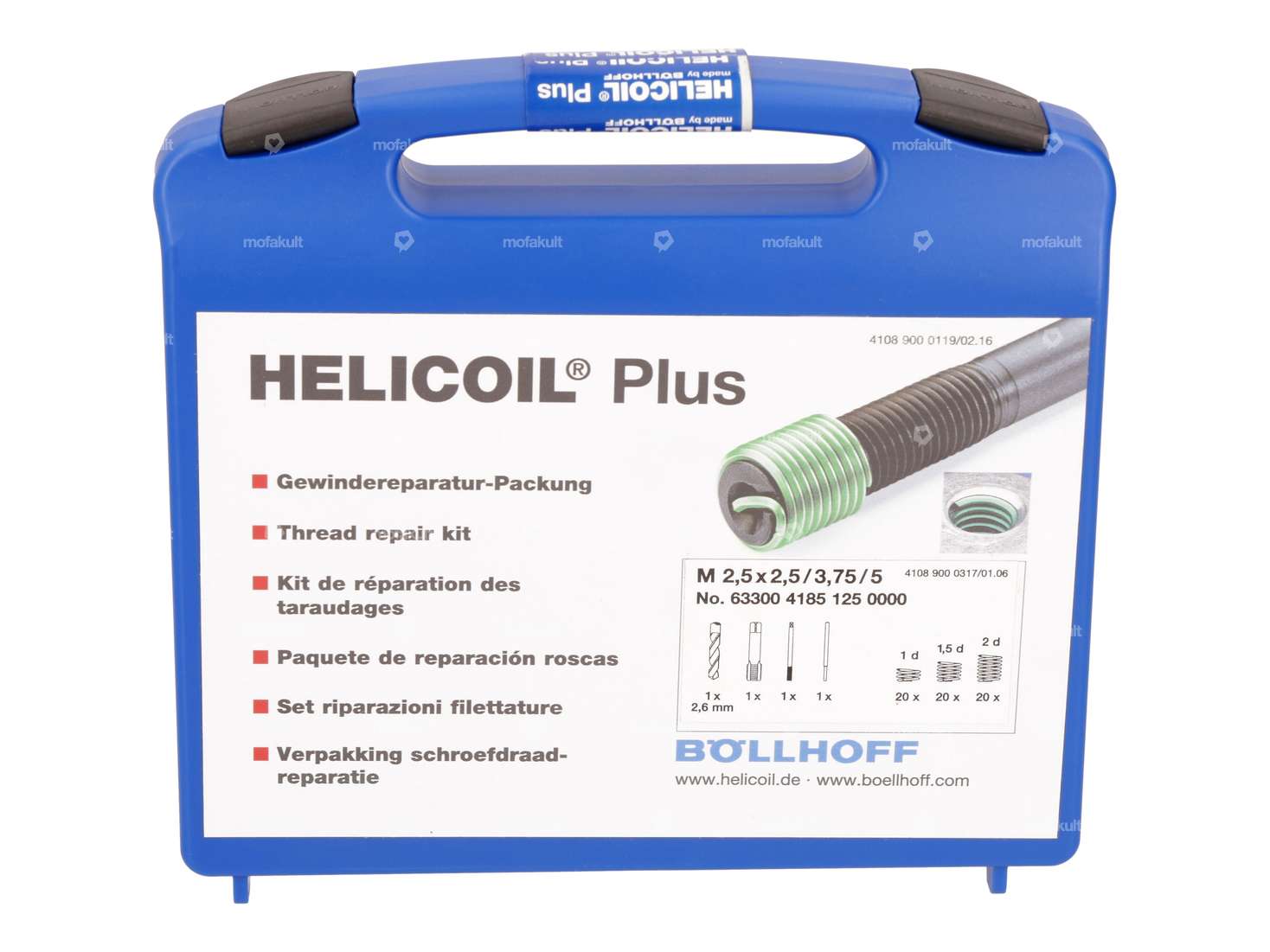HeliCoil thread repair set M2.5x0.45 Carousel Image 1