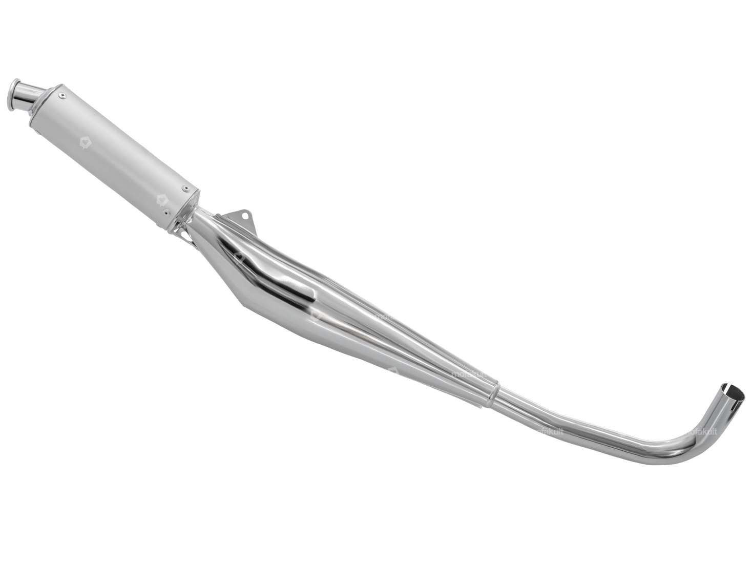 swiing® ingenious racing exhaust 28 mm chrome | Sachs 503 Carousel Image 1