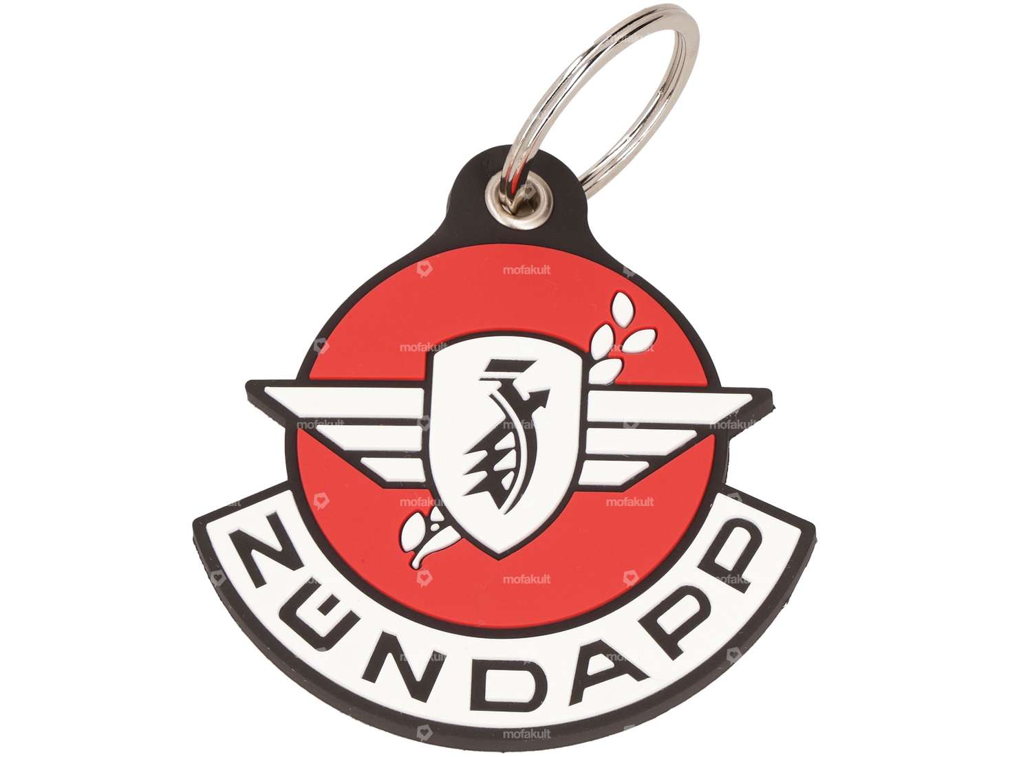 mk-Merch key ring "ZÜNDAPP" rubber round Carousel Image 1