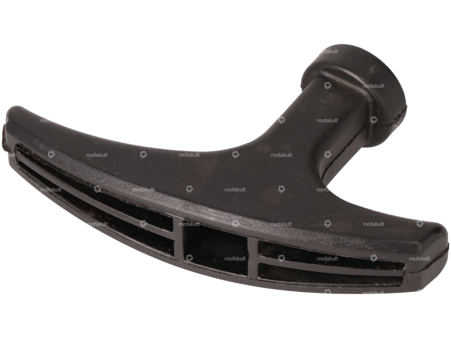 Pull rope starter handle black plastic Carousel Image 2