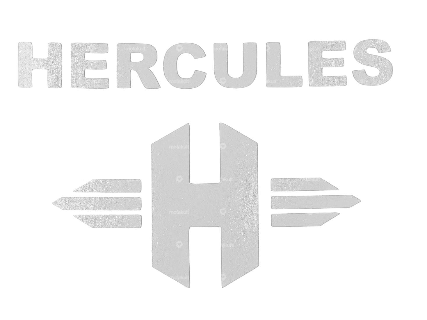 swiing® revival sticker seat post "Hercules" white foil plot Carousel Image 1