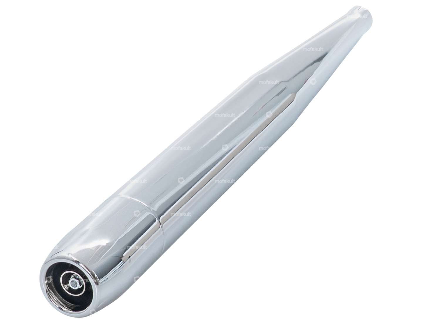 Cigar exhaust Ø 32 / 70 mm chrome Carousel Image 3